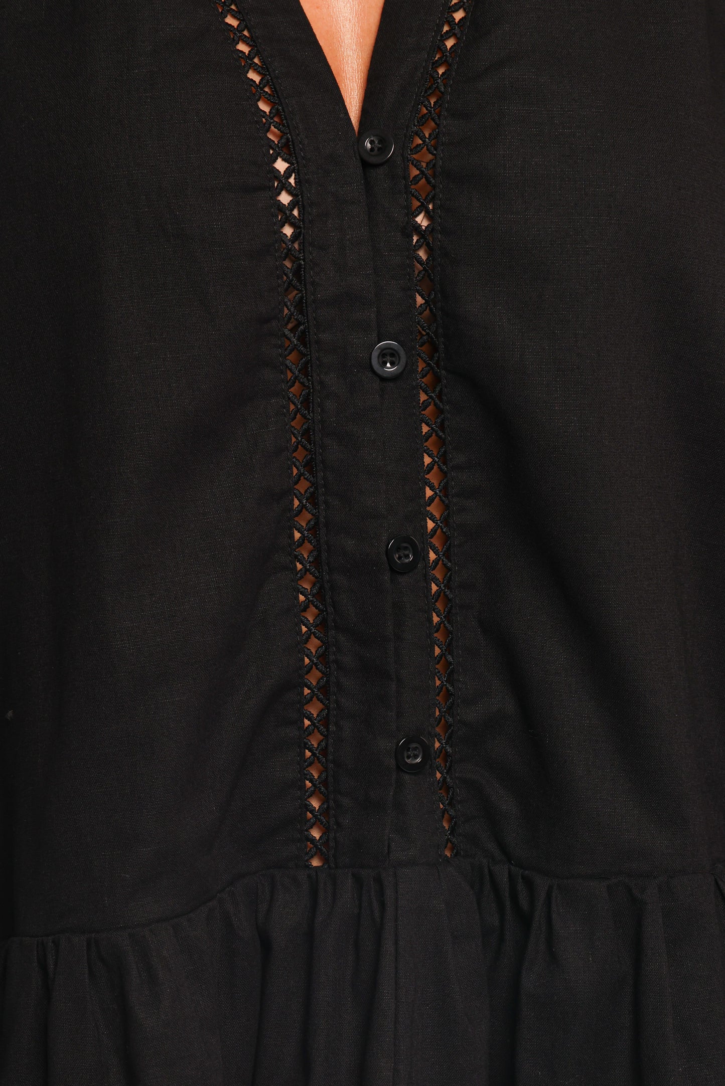 Hart Long Sleeve Mini Dress - Black