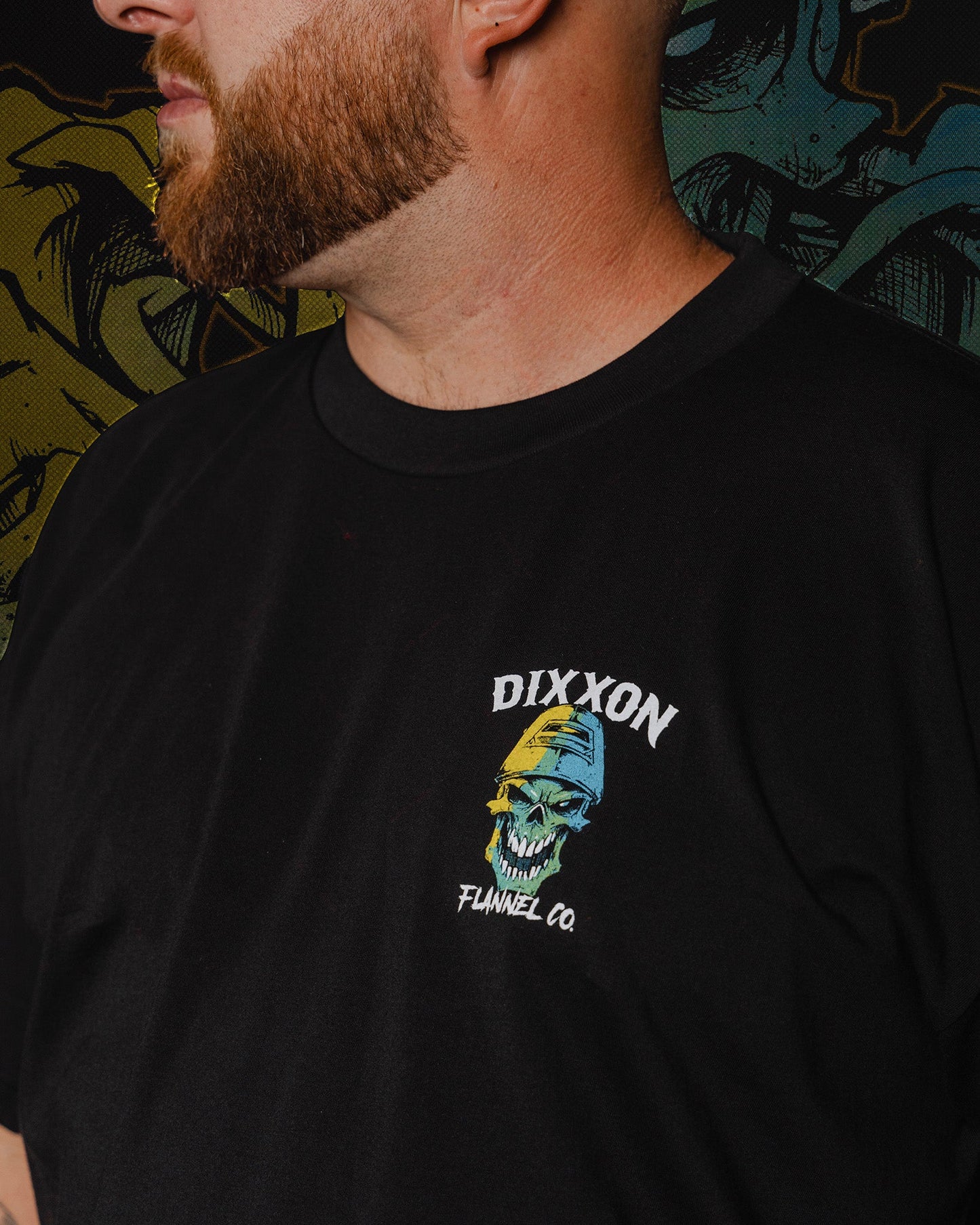Green Torch T-Shirt - Black