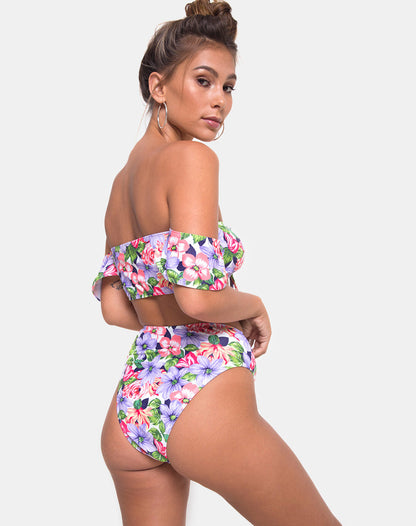Carmella Bikini Top in Spring Fling