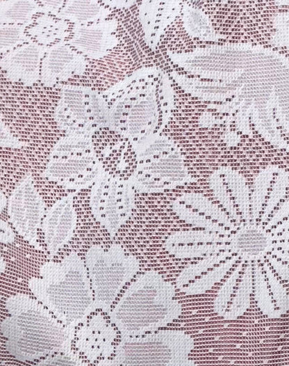 Dune Bag in White with Lace Pink Binding