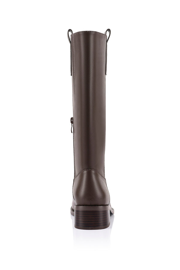 Rogue Knee High Boots - Chocolate Brown