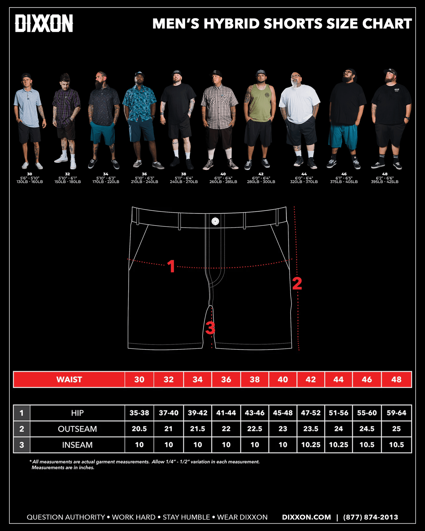 Hybrid Shorts - Black Woodland