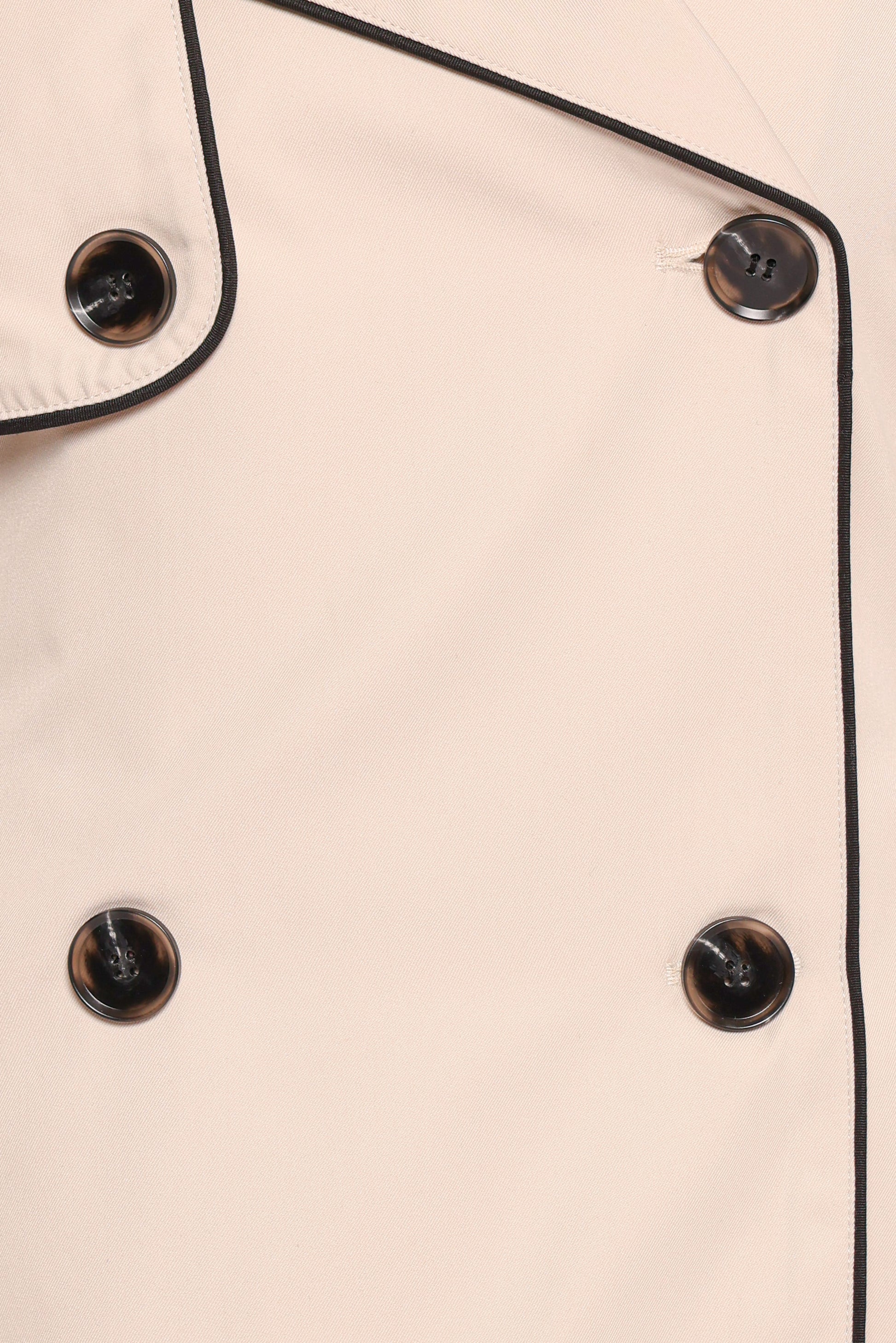 Franklin Cropped Trench - Ecru
