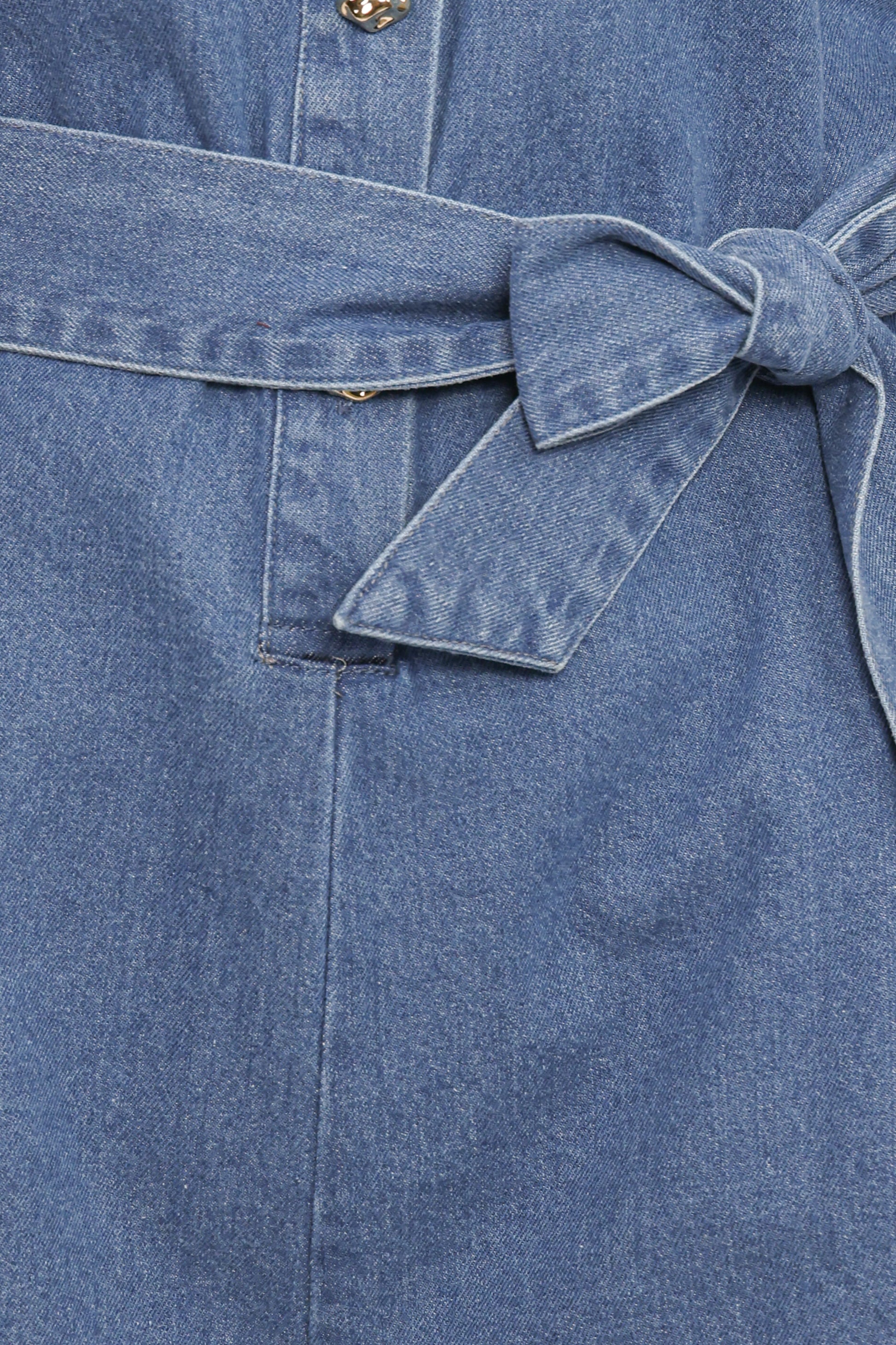 Hailey Denim Romper - Indigo