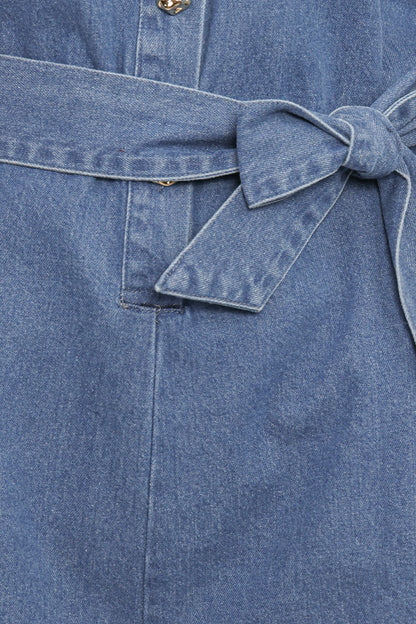 Hailey Denim Romper - Indigo