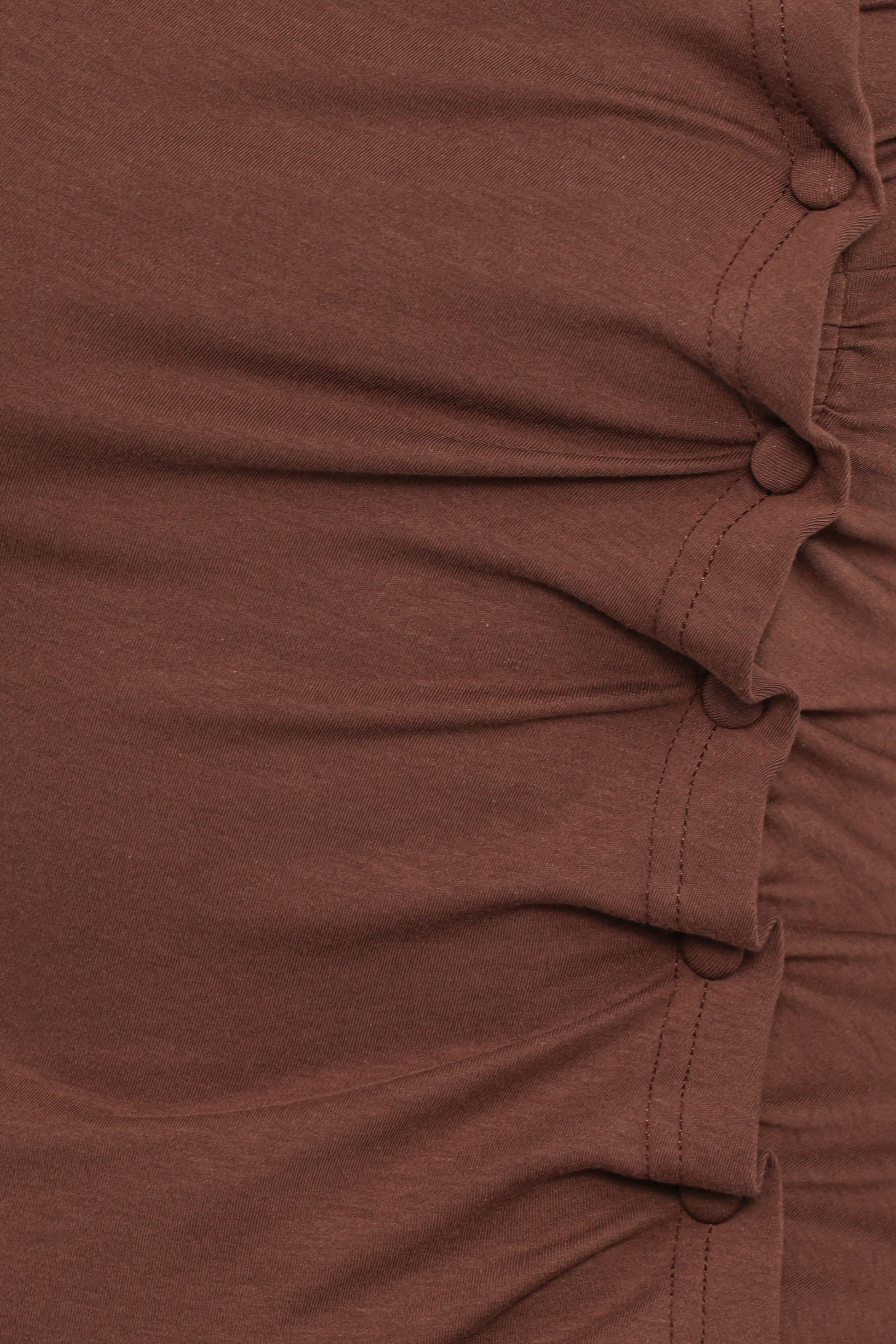 Ethel Asymmetrical Knit Top - Chocolate