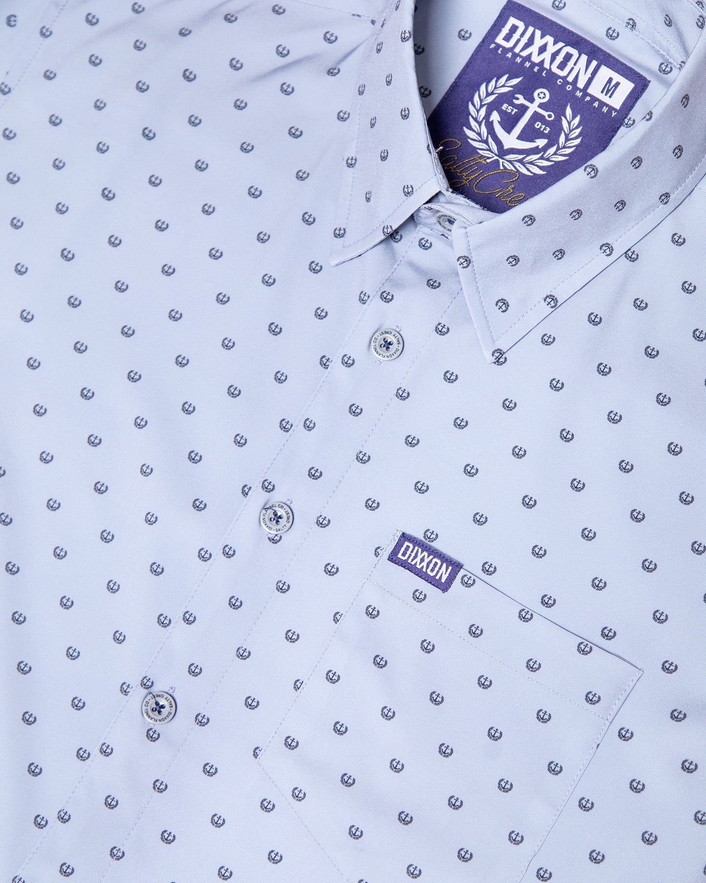 Salty Crest Party Shirt - Gray & Black