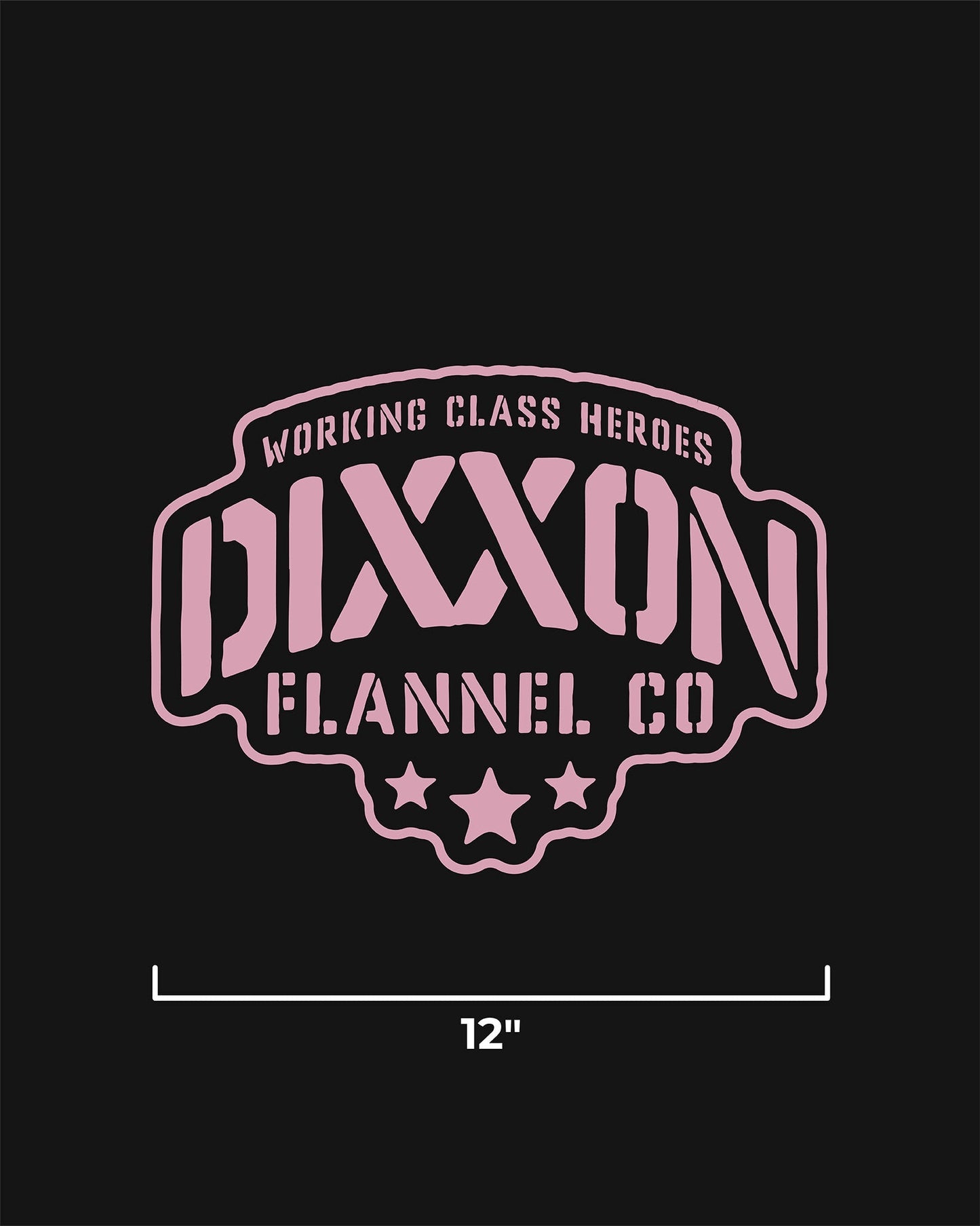 Stencil 12" Die Cut Sticker