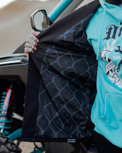 White Working Class Coaches Jacket - Black