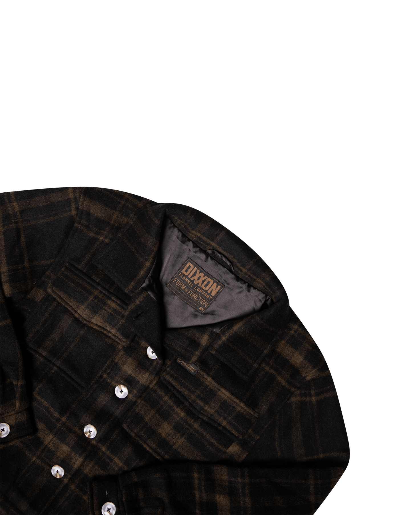 Women's Cropped Shacket - Brown & Black