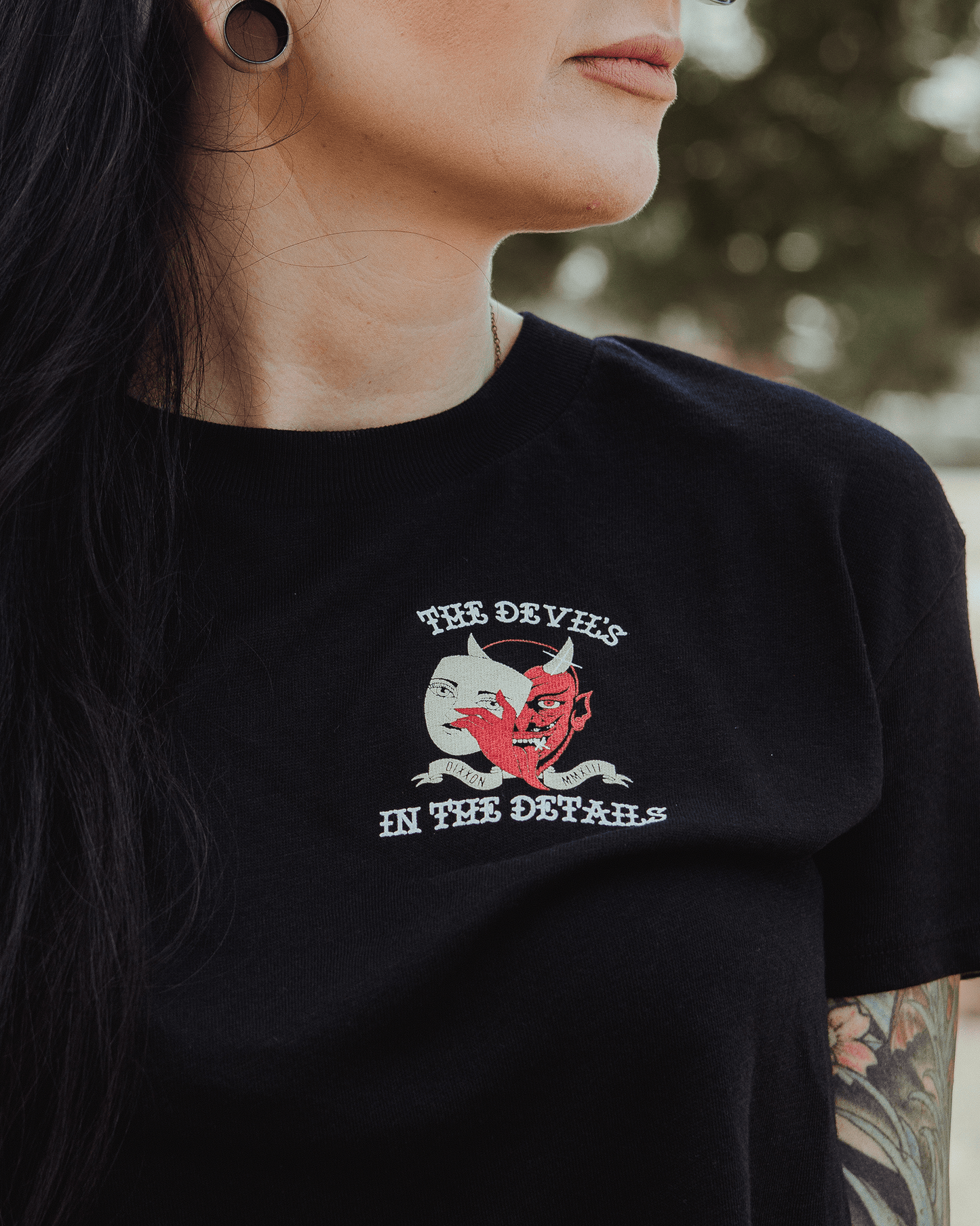 Women's Devil Is In The Details Crop Top - Black