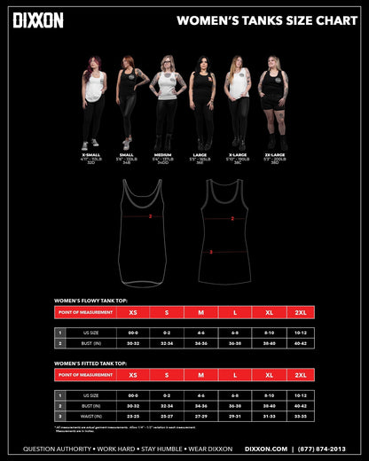 Women's Fight Back Flowy Tank - Black