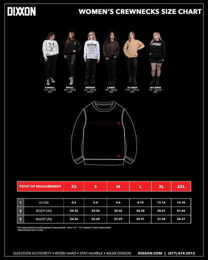 Women's Ground Up Customs Crewneck Sweatshirt - Black