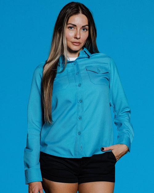 Women's Weezer Blue Album Flannel